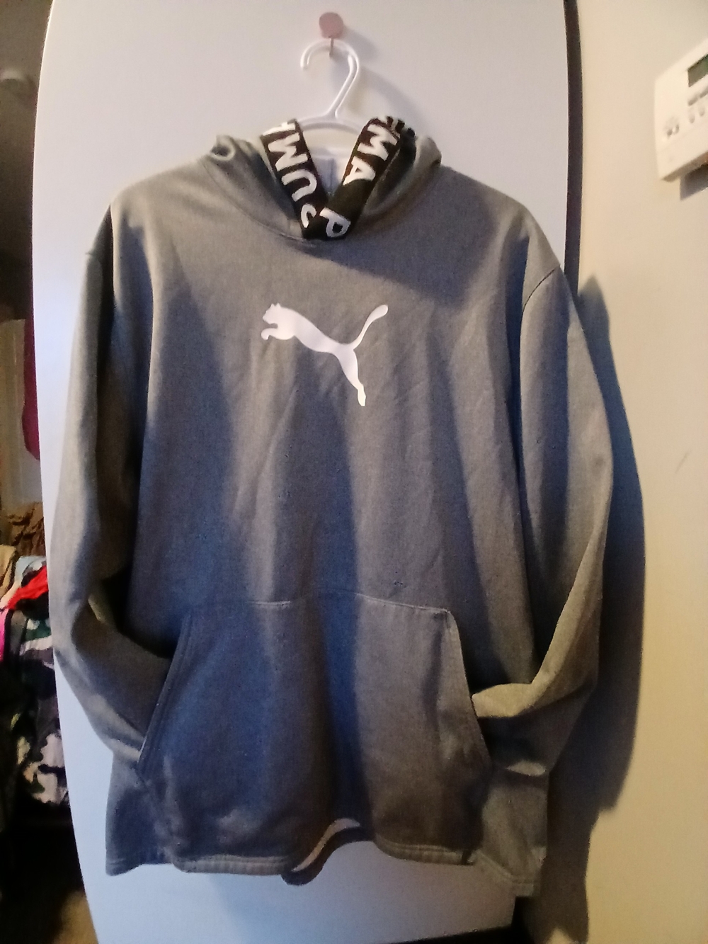 Puma Gray Hooded Pullover XL